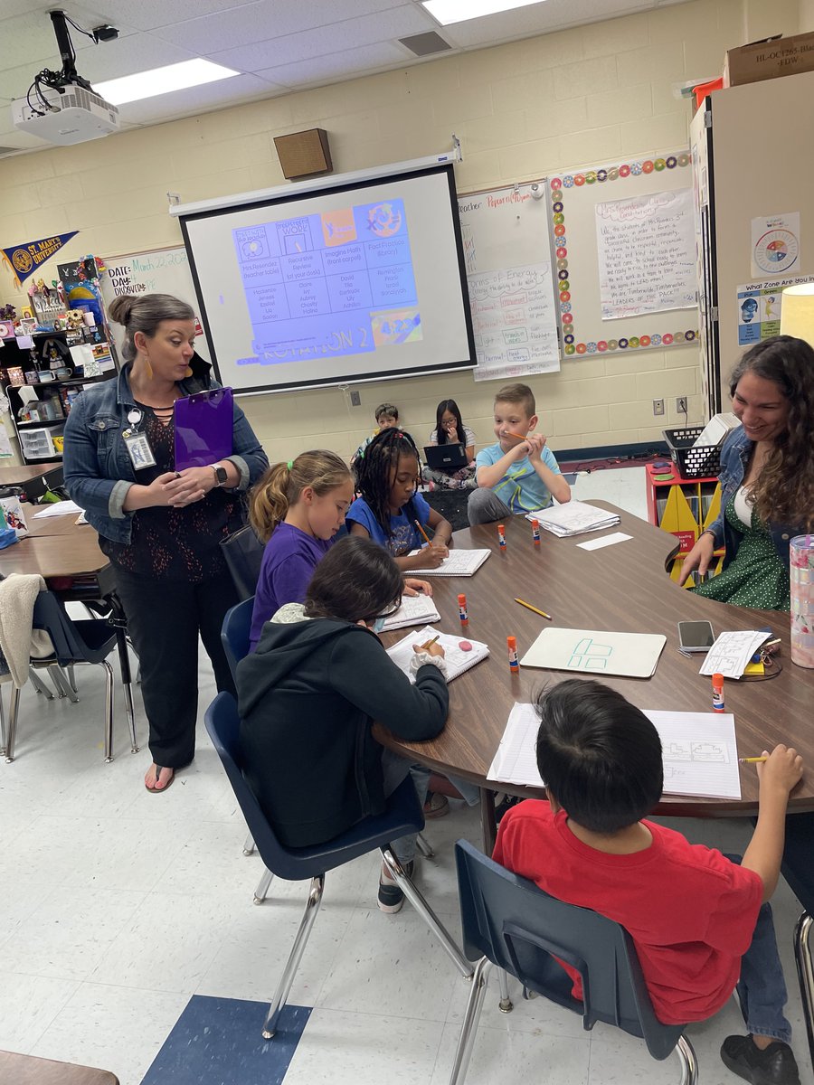 NISDGTAA's tweet photo. Collaboration is so important in education! Math leaders, GT Specialists and our own Mac-GT IST @Katie_Hitchman support the Math and Clustering Program for NISD. Thank you @ResendezCelina for your willingness to share your class with us, alongside others @NISDTimberwilde! https://t.co/sRevE6qCSW