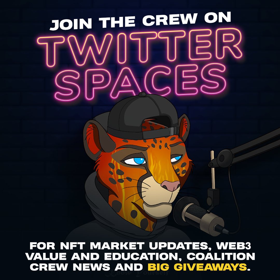 PeterVoogd23's tweet photo. Big spaces w/ the @CCrewNFT tonight at 7:30 pm PST. Who’s ready?! https://t.co/mW9CLYZq4F