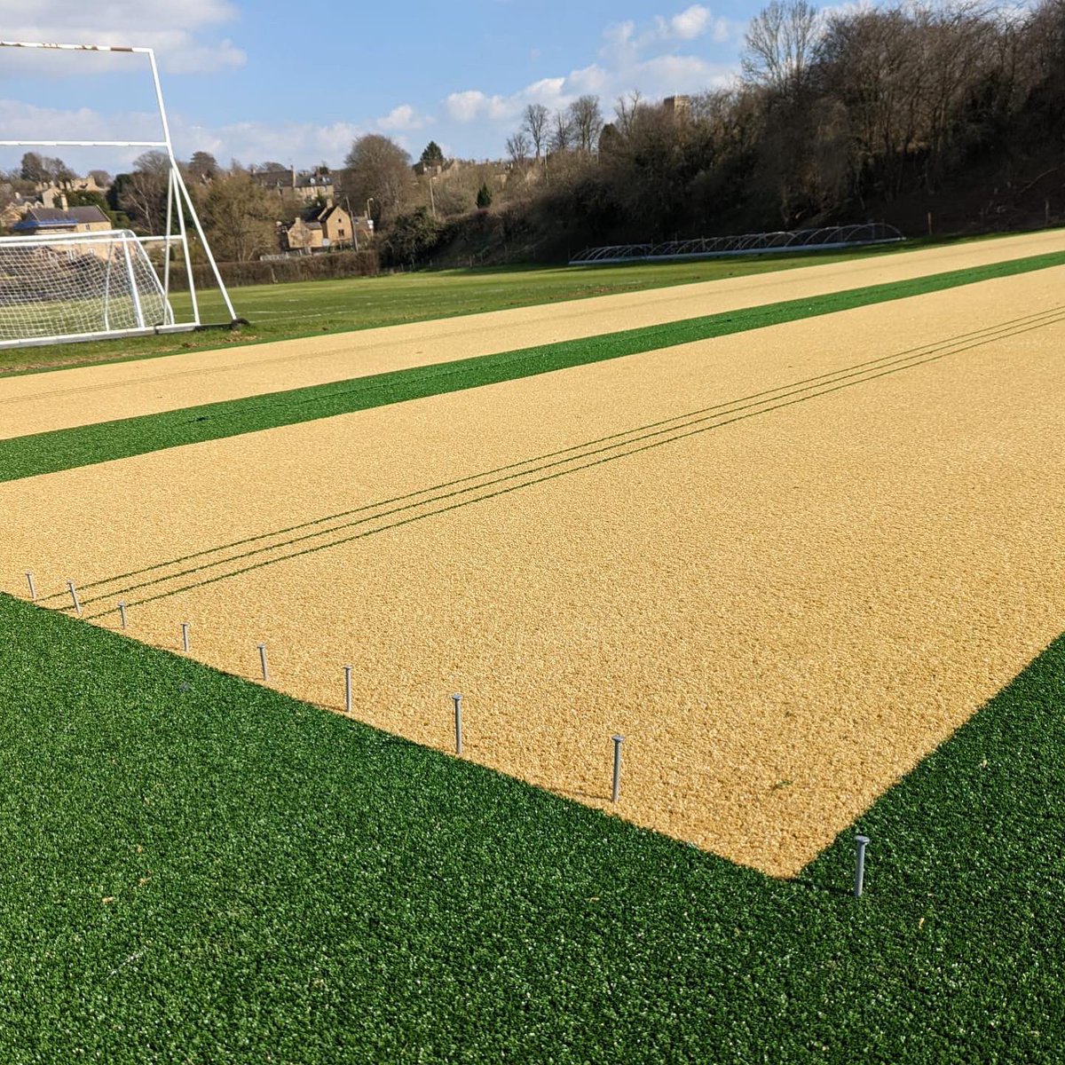 CharlburyCC's tweet photo. The flooring has all been laid and the netting is expected to be done by the start of the season!! Looking forward to starting training outdoors in the new nets 🏏

@Charlbury_women #nets #newnets #cricketnets
#newbeginnings #cricket #summer https://t.co/ml5qNzVeli