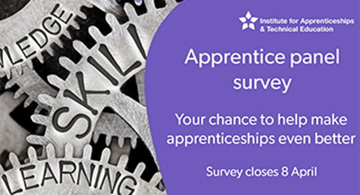 Calling all Apprentices! 📣

Take part in the annual @IFAteched Apprentice Survey to shape the future of Apprenticeships in England 🏴󠁧󠁢󠁥󠁮󠁧󠁿 

It only takes 10 mins and could have a huge impact!

cognitoforms.com/InstituteForAp…

#HaveYourSay #Apprenticeships #Apprentice