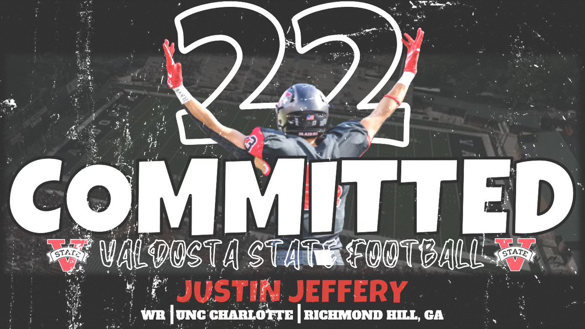 Just_Jefe_'s tweet photo. Excited to say that I have committed to 🔴Valdosta State⚫️. Excited to go ball in my home state. Business as usual, respect my decision. https://t.co/Qtum3LpbPn