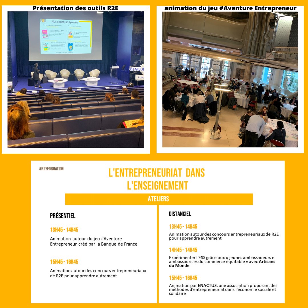 Rencontres2e's tweet photo. Le 14/03 dernier nous avons eu le plaisir de recevoir 139 #enseignants, pour la formation l’#entrepreneuriat dans l’#enseignement.
Merci à tous les #intervenants, #participants, animateurs des tables rondes et des #ateliers pour
les interactions qui ont nourrit les échanges ! https://t.co/1U8cGncrKA