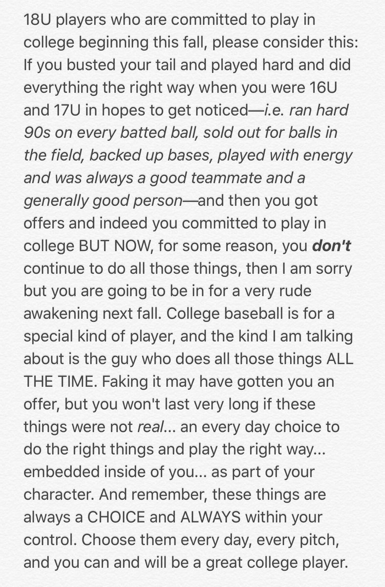 Players/Parents! A lot of you need to read this!