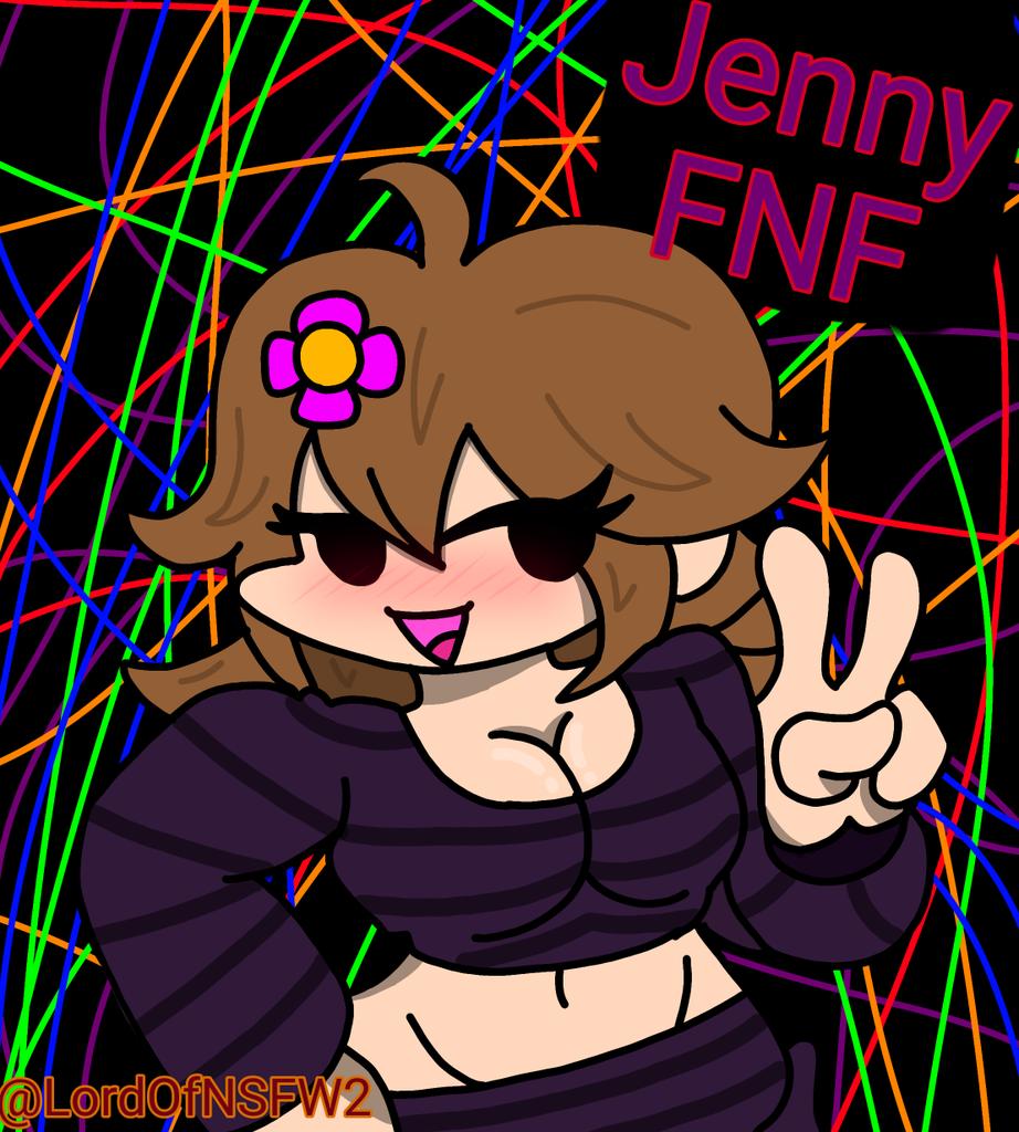 RT @LordOfNSFW2: Fan art for @SlipperyT 
Fnf jenny

Hope you Will like it
(And see it...) https://t.co/54wGr3RmG1