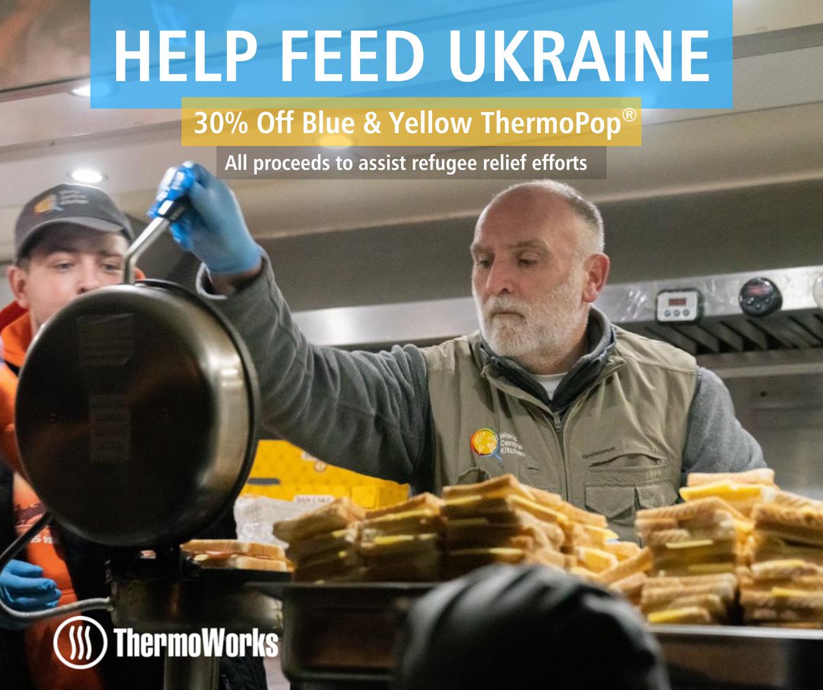 Thermapen's tweet image. 𝐍𝐨𝐰, 𝐭𝐡𝐫𝐨𝐮𝐠𝐡 𝐌𝐨𝐧𝐝𝐚𝐲, 𝐌𝐚𝐫𝐜𝐡 𝟐𝟖𝐭𝐡, 𝐛𝐮𝐲 𝐚 𝐛𝐥𝐮𝐞 𝐨𝐫 𝐲𝐞𝐥𝐥𝐨𝐰 𝐓𝐡𝐞𝐫𝐦𝐨𝐏𝐨𝐩 bit.ly/3D4YsNc 𝐚𝐧𝐝 𝟏𝟎𝟎% 𝐨𝐟 𝐲𝐨𝐮𝐫 𝐩𝐮𝐫𝐜𝐡𝐚𝐬𝐞 𝐩𝐫𝐢𝐜𝐞 𝐰𝐢𝐥𝐥 𝐠𝐨 𝐭𝐨 𝐬𝐮𝐩𝐩𝐨𝐫𝐭 𝗪𝐨𝐫𝐥𝐝 𝐂𝐞𝐧𝐭𝐫𝐚𝐥 𝐊𝐢𝐭𝐜𝐡𝐞𝐧. #ukraine