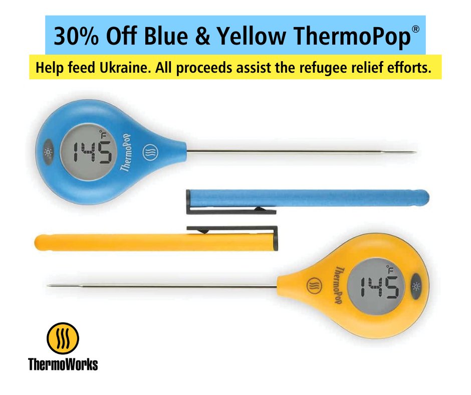 Thermapen's tweet image. 𝐍𝐨𝐰, 𝐭𝐡𝐫𝐨𝐮𝐠𝐡 𝐌𝐨𝐧𝐝𝐚𝐲, 𝐌𝐚𝐫𝐜𝐡 𝟐𝟖𝐭𝐡, 𝐛𝐮𝐲 𝐚 𝐛𝐥𝐮𝐞 𝐨𝐫 𝐲𝐞𝐥𝐥𝐨𝐰 𝐓𝐡𝐞𝐫𝐦𝐨𝐏𝐨𝐩 bit.ly/3D4YsNc 𝐚𝐧𝐝 𝟏𝟎𝟎% 𝐨𝐟 𝐲𝐨𝐮𝐫 𝐩𝐮𝐫𝐜𝐡𝐚𝐬𝐞 𝐩𝐫𝐢𝐜𝐞 𝐰𝐢𝐥𝐥 𝐠𝐨 𝐭𝐨 𝐬𝐮𝐩𝐩𝐨𝐫𝐭 𝗪𝐨𝐫𝐥𝐝 𝐂𝐞𝐧𝐭𝐫𝐚𝐥 𝐊𝐢𝐭𝐜𝐡𝐞𝐧. #ukraine