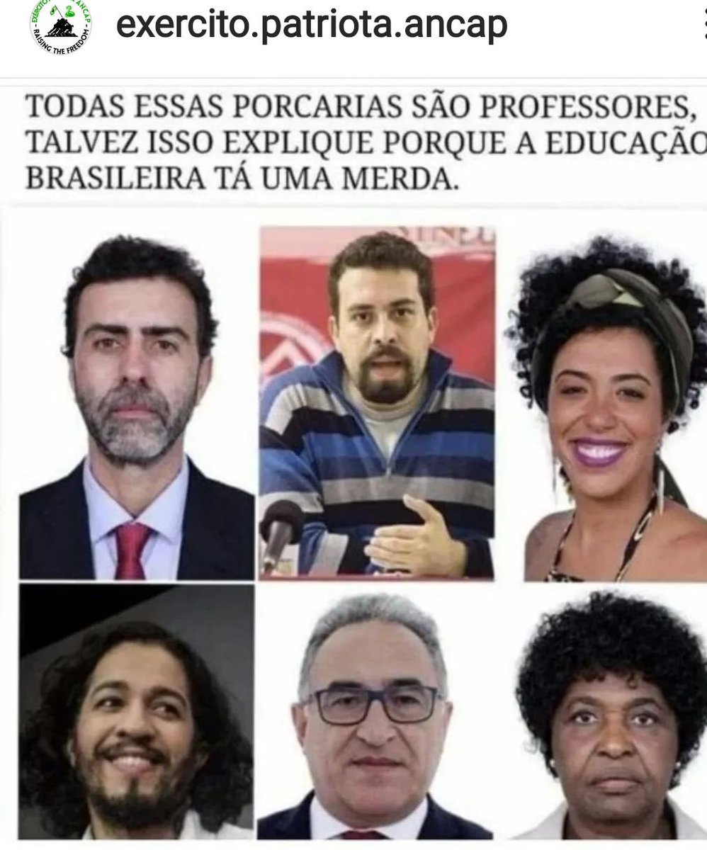 BrCompass's tweet photo. Um pior que o outro.. só comuna vagabundo!!!

#LulaLadrão 
#MoroTraidor
#GloboLixo 

#Bolsonaro22
#BolsonaroTemRazão
#BolsonaroOrgulhoDoBrasil https://t.co/B4hH8HcZ8n