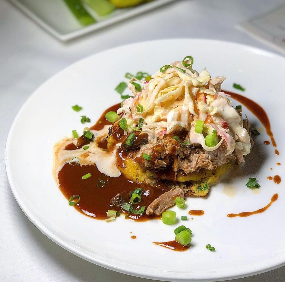 SCKBuckhead's tweet photo. Low &amp; Slow Pulled Pork is a favorite on our “First Flavors” menu for dinner - tasty pulled pork on top of a scallion hoe cake, horseradish slaw &amp; house BBQ sauce! Available at both our Buckhead &amp; Vinings locations! #SCKBuckhead

📸: @Rolding_in_the_eats via Instagram https://t.co/kdrvTCdLXv