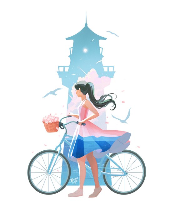 「自転車 白背景」のTwitter画像/イラスト(新着)｜5ページ目