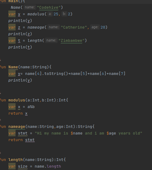 CKaninni's tweet photo. #day6Of100daysofcode
#codeHive2022
Today i learnt invoking Strings and Integers in Kotlin.
It was enjoyable. https://t.co/tC03uQiDNK