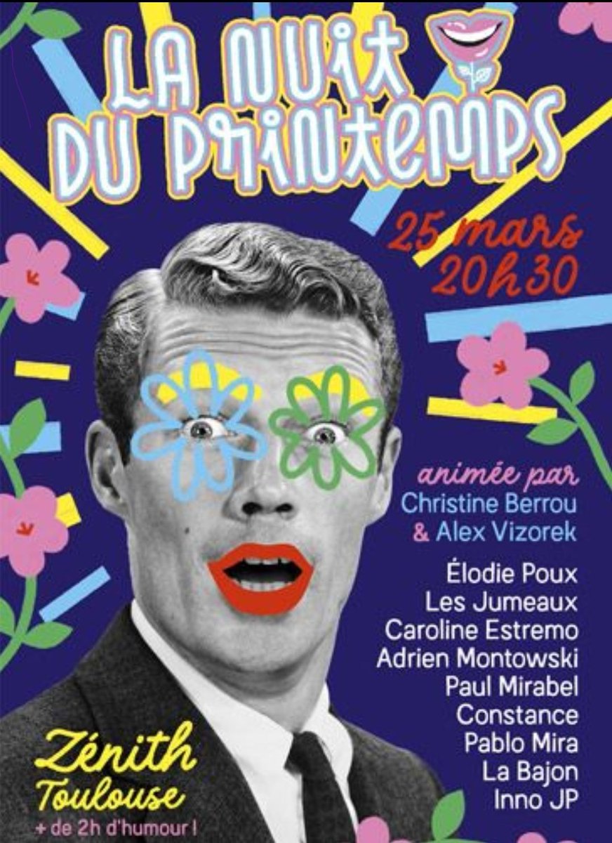 FrennaMichel's tweet photo. Quel plateau d’artistes ! 

2h30 d’Humour en tout genre demain pour #LaNuitduPrintemps au Zénith de Toulouse. 

Une soirée emblématique dont j’ai le plaisir d’avoir conçu la mise en scène ! https://t.co/UitA4d2D7E