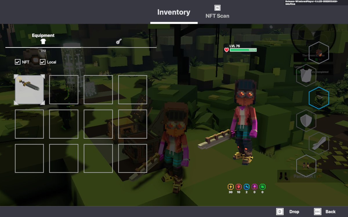 bagback55's tweet photo. @TheSandboxGame I just participated in the daily #SandboxAlphaS2Contest for a chance to earn up to 1,000 $SAND! Starting March 19 - Gather the equipment. Check out my screenshot below!
👇 #SandboxAlphaS2 My items! https://t.co/rBI0q4pDZP
