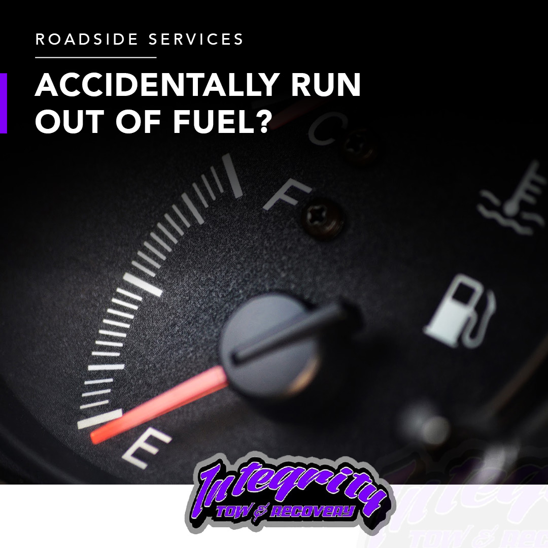 integrity_tow's tweet photo. We’ve all been there, you thought that the last bit of gas would get you to the gas station but it doesn’t. Don’t stress, just call Integrity Tow and Recovery and we will get you back on the road. #IntegrityTow #OutOfFuel #TowCompany #Refuel https://t.co/YcJsxbfj3O