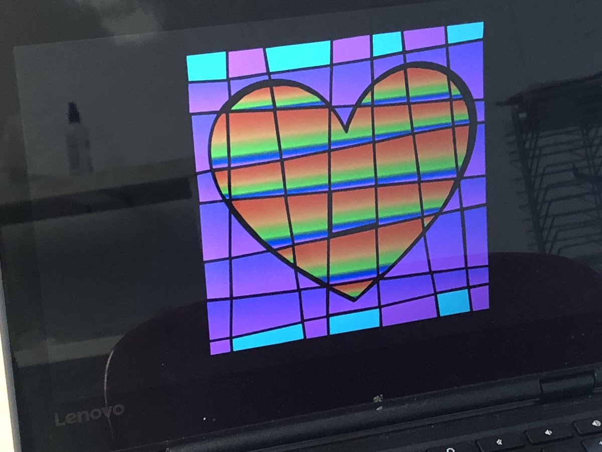 HenryTechK5's tweet image. I love that my students aren&apos;t afraid to click &amp;amp; take risks. One of my students figured out how to create custom gradients while making Stained Glass Art so, of course, I had him share with the rest of the class. The end result was AMAZING!  #BellPride