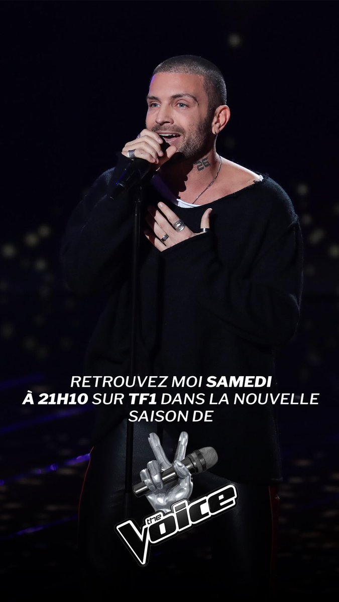 Retrouvez moi ce samedi à 21h10 sur TF1.
Je compte sur vous pour partager et me donner votre avis sur ma prestation.