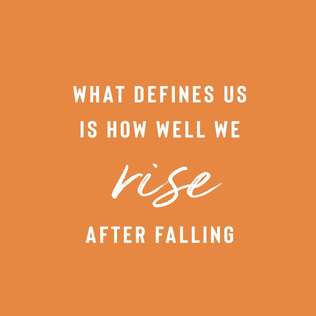 What defines us is how well we rise after falling!! Remember to keep going, we believe in you Centennial Grads!
