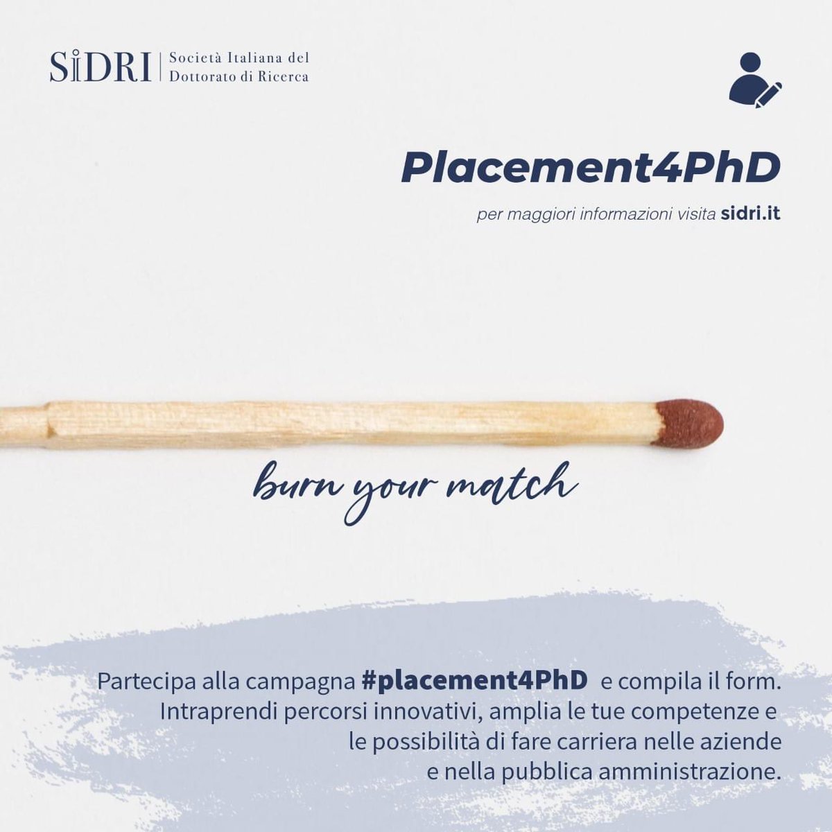 #Placement4PhD, è una campagna dedicata a Dottorandi e Dottori di ricerca per creare percorsi innovativi finalizzati ad ampliare competenze e possibilità di carriera anche nelle aziende, favorendo la difficile transizione fuori dall’accademia.

Partecipa 👉lnkd.in/emDBi5Nk
