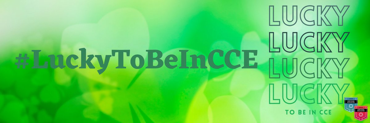 ☘️Announcing our #LuckyToBeInCCE Scholarship winners for the @CanvasLMS Certified Educator program! <a href="/mrsbulman/">Katie Bulman</a> is our K12 winner and <a href="/ProfMAndersen/">ProfAndersen</a> is our HE winner! They will pick who to spread their CCE luck to! Thank you to everyone who entered ☘️ #CanvasFam