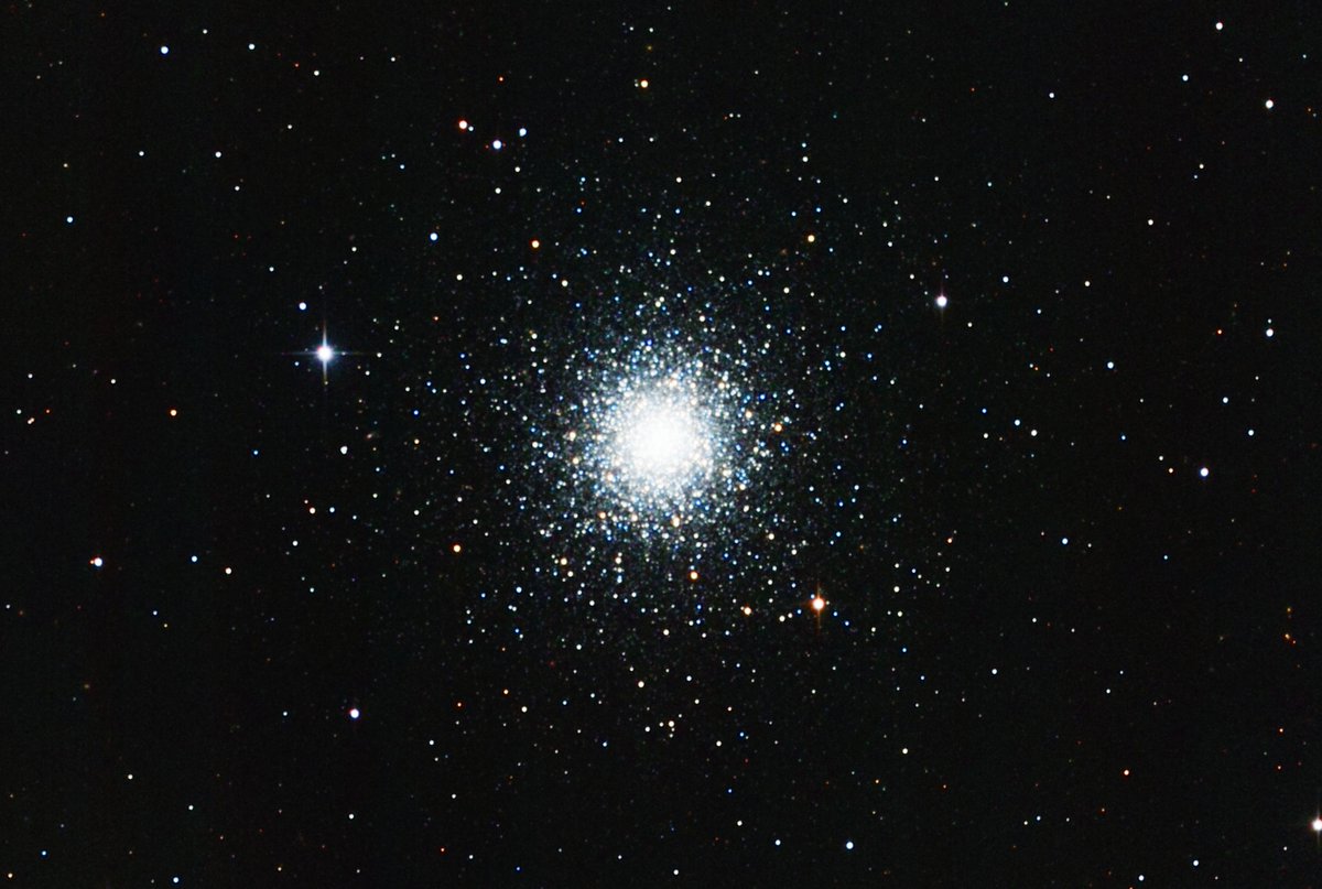 tombardier's tweet photo. The #M3 Globular Cluster, and the first DSO image using my 200P since 2020! 20x60 second exposures, in each of R, G, and B. #EQ6-R Pro, #ASI1600MM, #PixInsight. https://t.co/3y6Fnvbudl