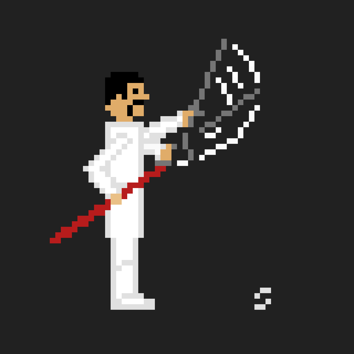AxlTrautsGames's tweet photo. Estudio de una "viñeta deformada" o "smear frame" con un esgrimista.
A study of a #SmearFrame using a fencer.
#TheHurriedCollection #pixelart #pixilart #pixel_dailies @Pixel_Dailies https://t.co/oaTQxNp32J