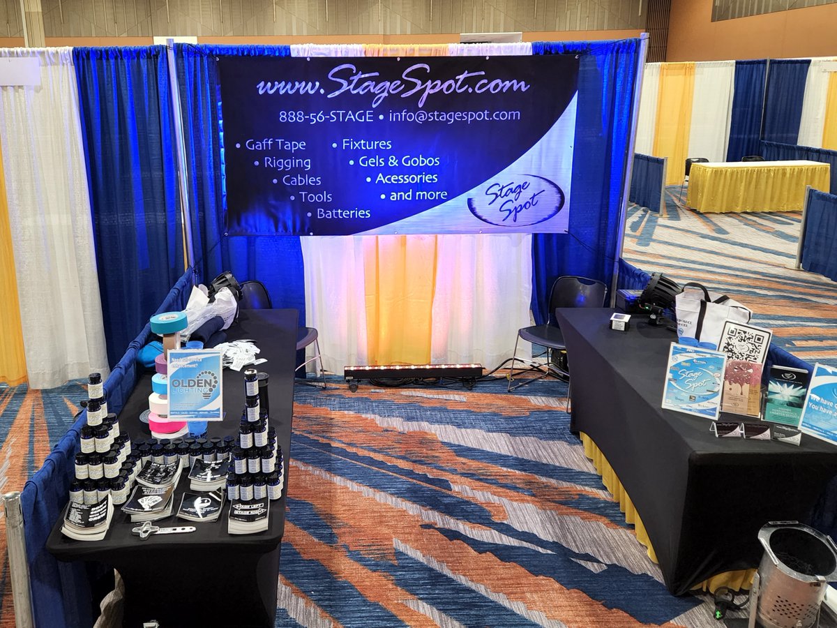 All of us at StageSpot would like to thank you for stopping by our booth SETC 2022.  It has been too long since we got to see our community and it felt amazing to be back.  Thanks to our giveaway sponsors: Rosco, City Theatrical, ProTapes, Altman Lighting &amp; Field Template.