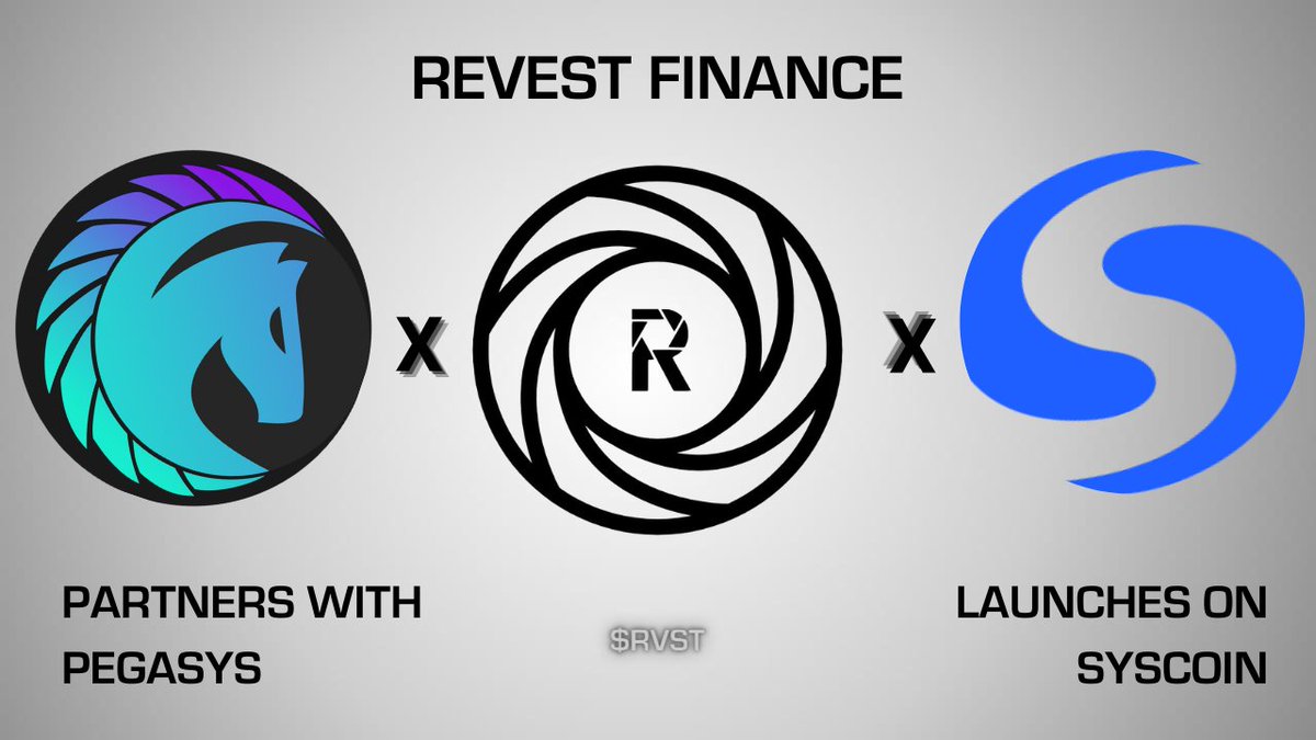 $RVST is thrilled to announce the first of many partnerships on <a href="/syscoin/">Syscoin</a> NEVM with <a href="/PegasysDEX/">Pegasys Community</a> Finance, the leading decentralized exchange (DEX) on the Syscoin chain — simultaneously, Revest is excited to announce our launch on Syscoin! 🚀 #Syscoin $PSYS

medium.com/@revestfinance…