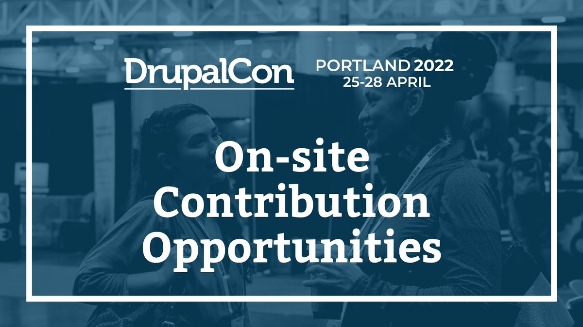 We’re still looking for more on-site volunteers for #DrupalConPortland! Volunteers get official Drupal contribution credits, and if you volunteer 8 or more hours of your time, you’ll also get a free ticket to #DrupalCon. 

Sign up now to volunteer! ow.ly/XX0550IoHxQ