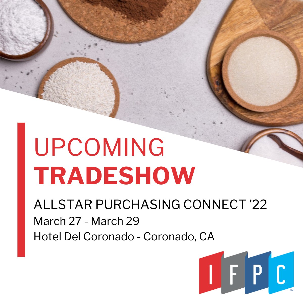 IntlFood's tweet image. Are you attending the All Star Purchasing CONNECT '22 show next week? Stop by our booth to to discuss how we can support you as an ingredient supplier!

See you at the show! 😀