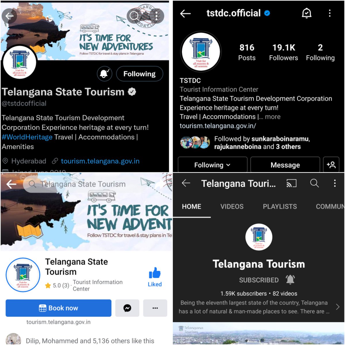 Deejaysaikumar's tweet photo. @tstdcofficial Thank you 😊 Team for the Giving Wonderful opportunity to win Free Staycation 🥳🙌 

Following on all Social media platforms 🤞👍(Twitter,ig,Fb, YouTube)

My good travel companion is @PJoganola 🥰

Wish to win 🤞 #TelanganaTourism #Telangana #Contest #Staycation @tstdcofficial https://t.co/3LfiB34PKn