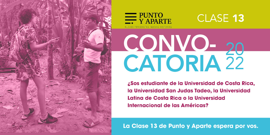 PuntoyAparte_1's tweet photo. Punto y Aparte es un programa de mentoría para estudiantes de periodismo que quieren vivir la experiencia de elaborar un reportaje de alto interés social que sea publicado en un medio de comunicación. ¡Postulate YA!

#periodismo #Clase13 https://t.co/Cr63ejqmIu