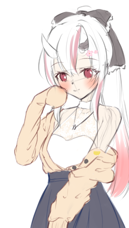 百鬼あやめ 「」|けースヶのイラスト