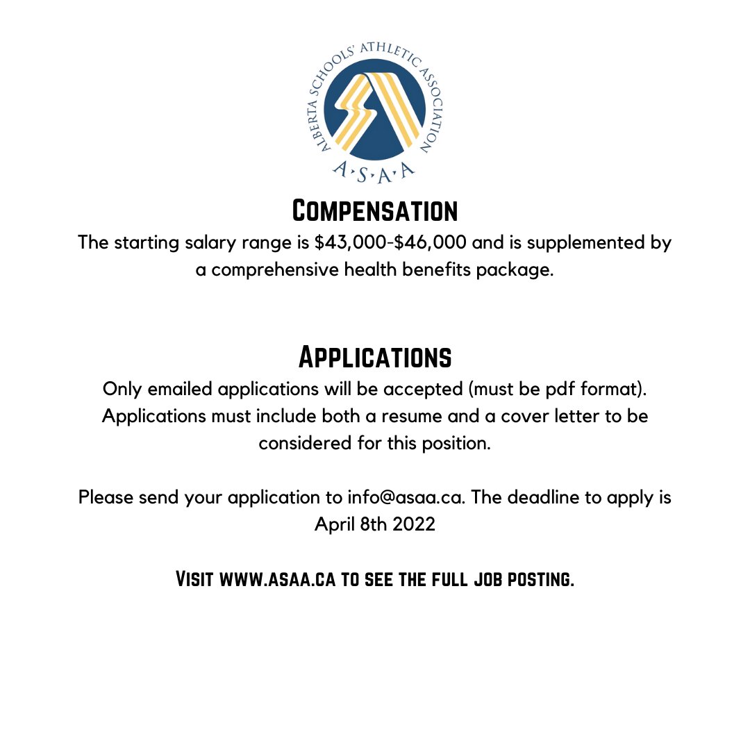 We Are Hiring: Administrative Assistant!

We are hiring a full-time Administrative Assistant. Visit asaa.ca to see the full job posting.