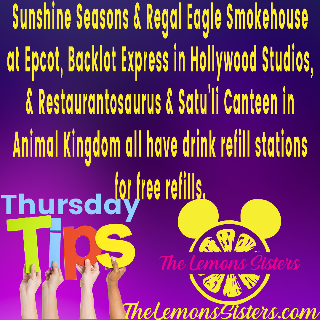 LemonsSisters's tweet photo. I love the places that have free refills...always feels like a win. #thursdaytip #winatdisney #disneytips #thelemonssisters #vacationwithleann https://t.co/BEqxNmg15q
