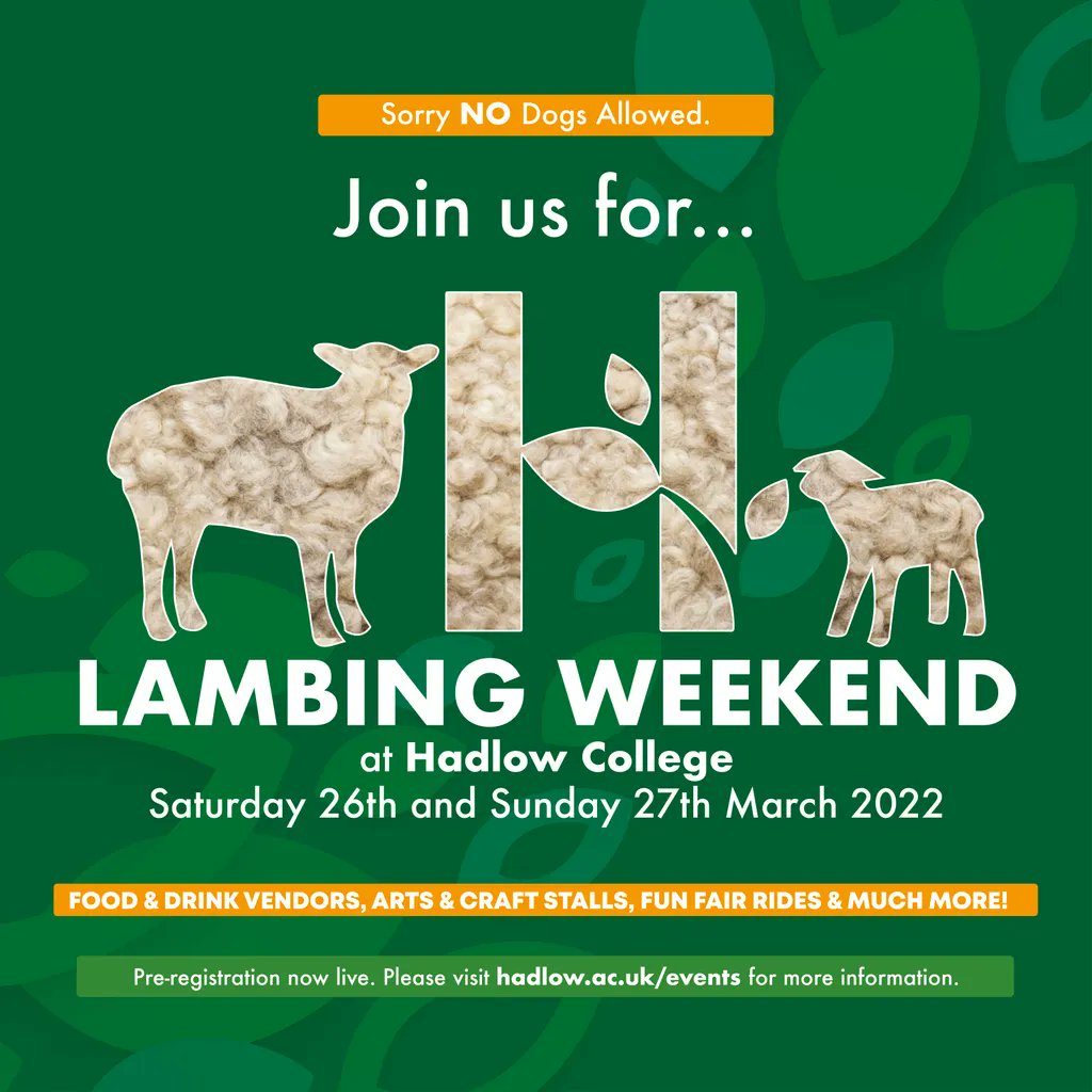 ❗️Reminder❗️
Sorry NO dogs allowed at our Lambing Weekend, except for guide dogs.