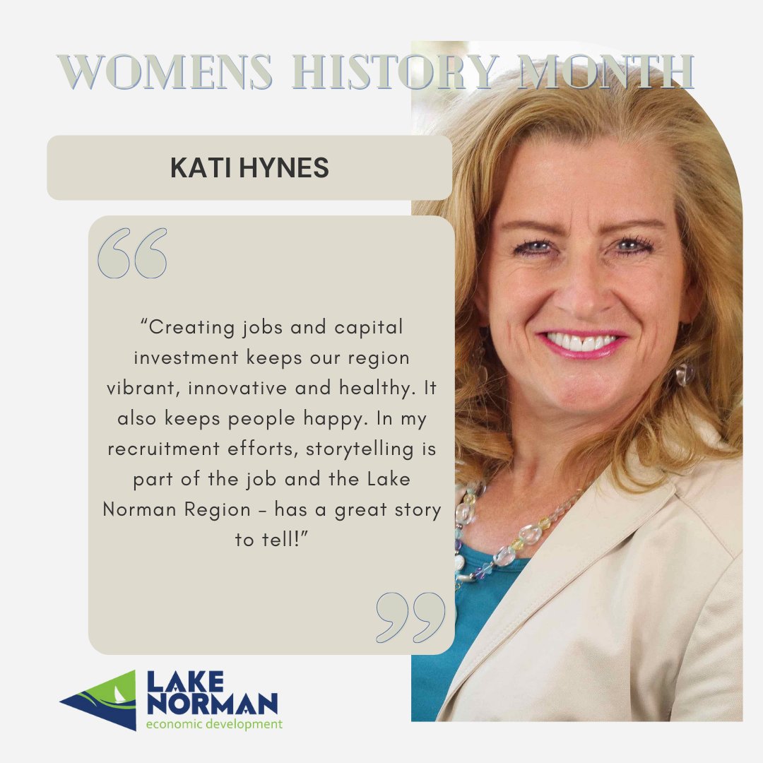 March is #WomensHistoryMonth and LNED is highlighting the strong women on its Board of Directors. Today, we are spotlighting Kati Hynes, Vice President of Business Recruitment for the <a href="/clt_alliance/">Charlotte Regional Business Alliance</a>.