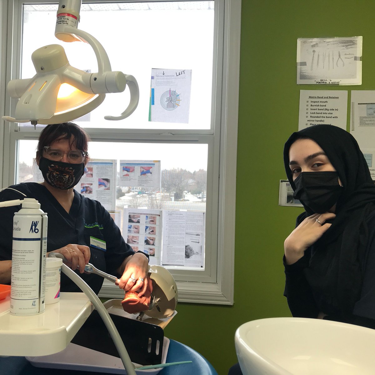 klccollege's tweet photo. Students of our newest Intra Oral Dental Assisting class are hard at work in our Kingston campus dental labs! https://t.co/fv8Hp9Zoyj