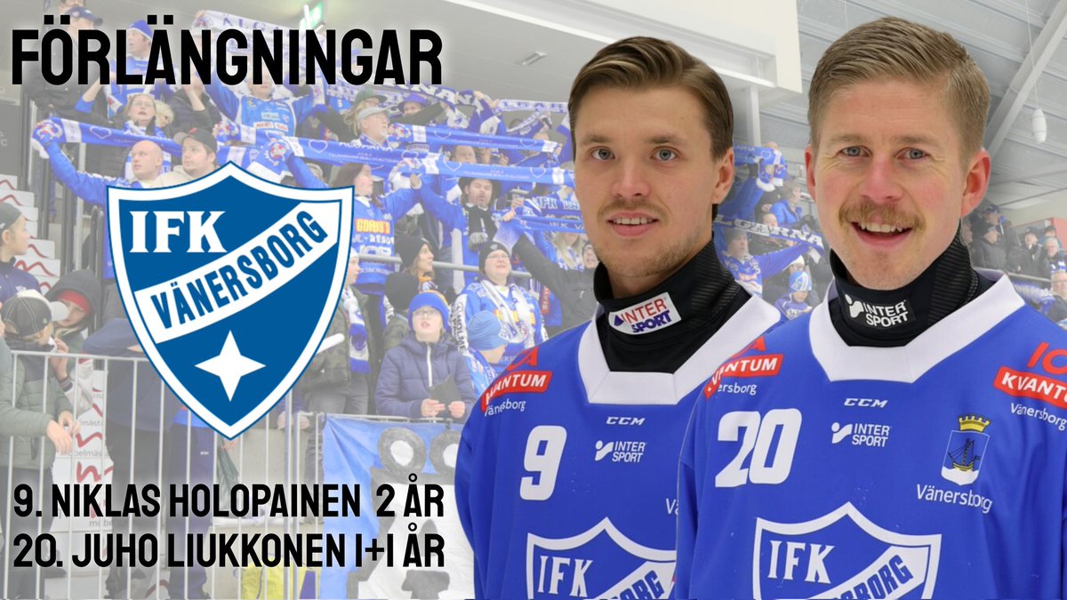 Vi är glada att kunna presentera 2 nya förlängningar!

ifkvanersborg.se