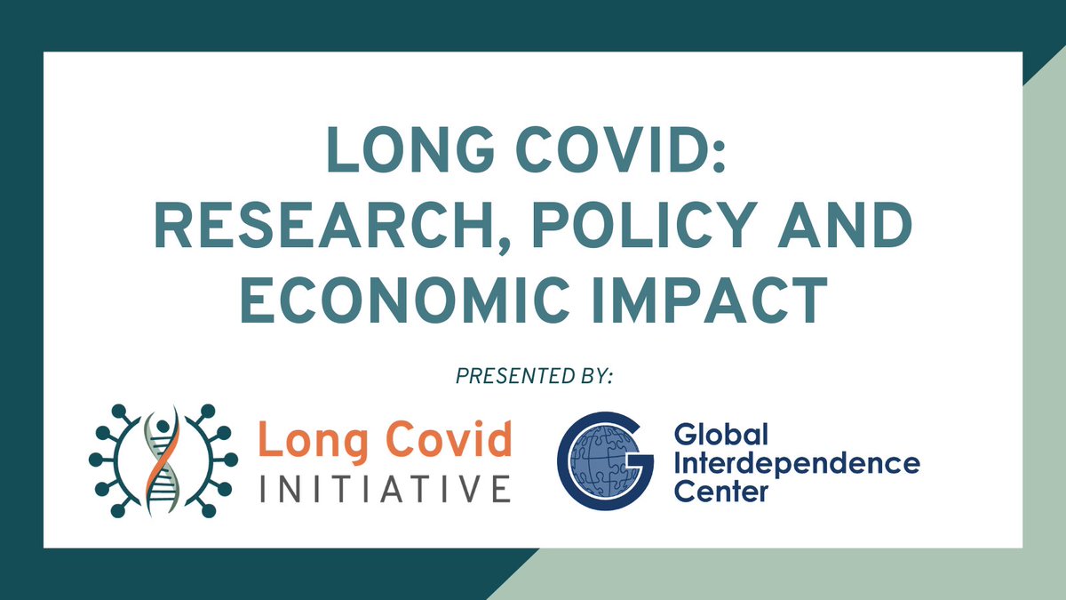 PlzSolveCFS's tweet photo. Join us 4/12 for the next online session of our series, “Long Covid: Research, Policy and Economic Impact,“ exploring the pandemic’s long-term healthcare, policy, and economic impact, specifically the implications of #LongCovid, hosted in partnership w/ @Interdependence. https://t.co/w1ybLfDYVY