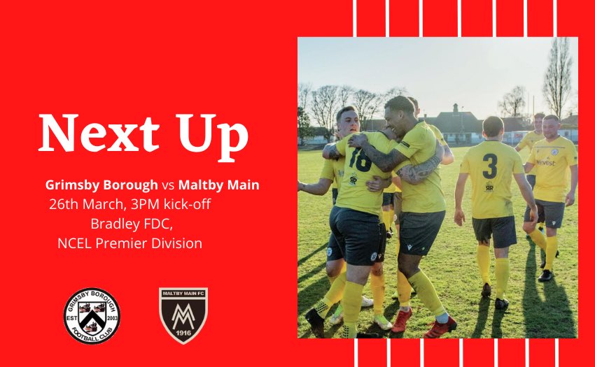 Grimsby_Borough's tweet photo. Saturday *could* be the day we are crowned @NCEL Premier Division Champions, and we are going to need every bit of your support! 

Avoid defeat and the league title is ours, but we know there’s a tough test in store. 

Join us for a day that could go down in #OneBoro history🤞🏻 https://t.co/nmFWyEYFnY