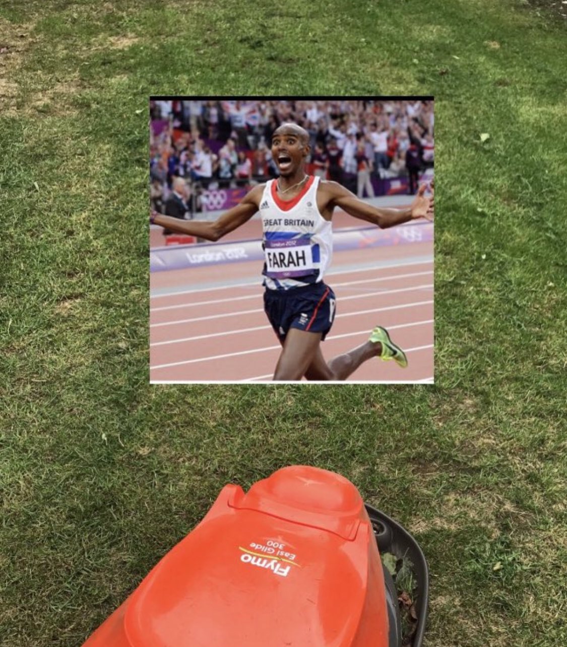 Lovely weather so I ve just given the lawn a quick mo...

(Happy Birthday !) 