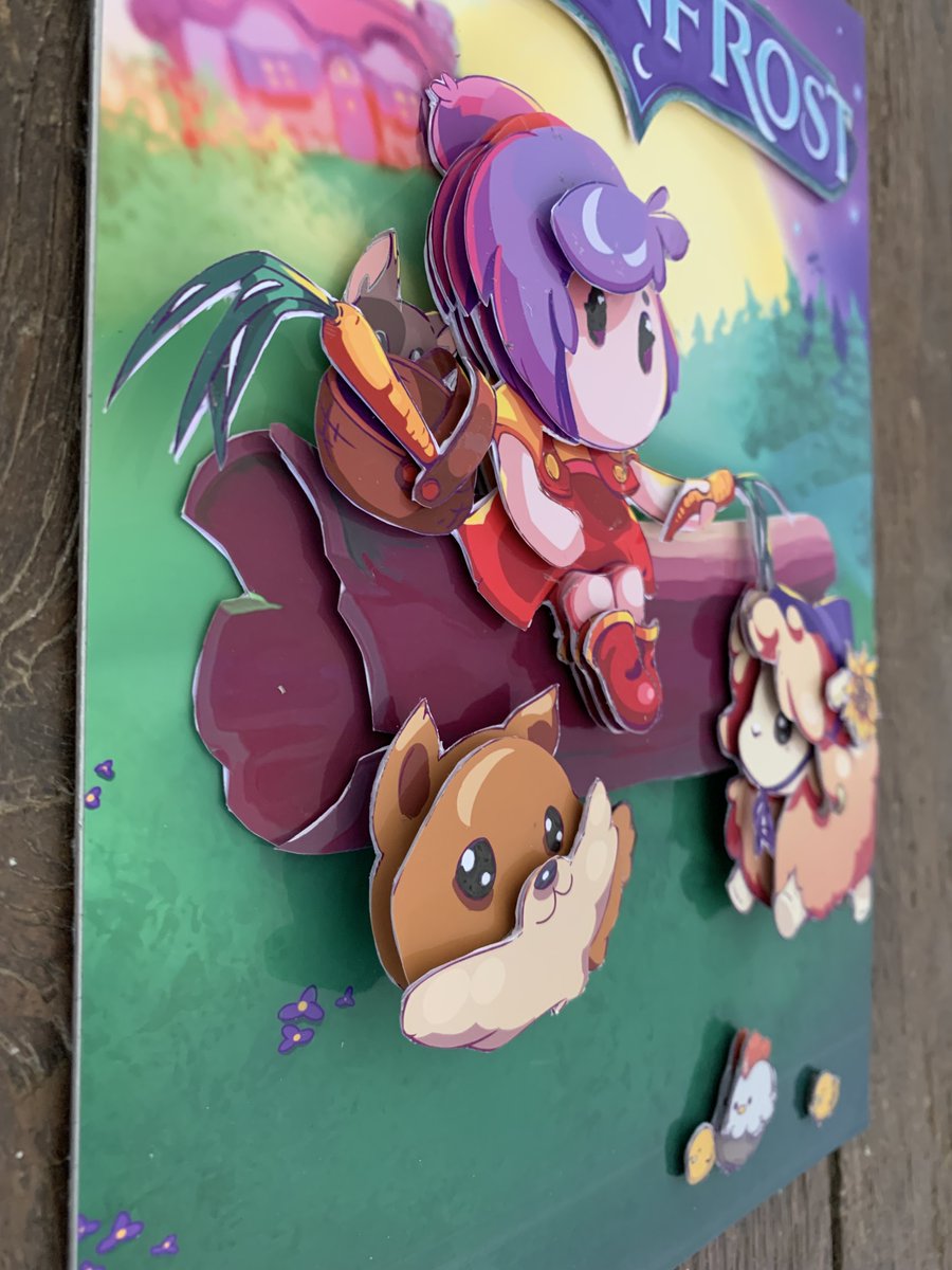 MoonfrostGame's tweet photo. Our #Moonfrost community is just incredible. Someone made this cardboard cutout template for all our community members to use. My heart.. i can't even.. thank you so much 🥲💜✨ https://t.co/mlhCI1TER0