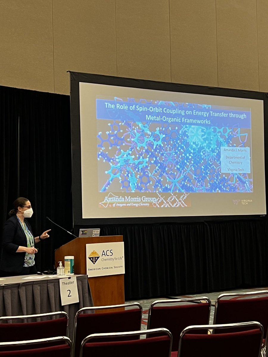 fsugsspc's tweet photo. Leading off the second half of our morning session is Prof. Amanda Morris! @AmerChemSociety #ACSSpring2022 #FSUGSSPC https://t.co/EpDK59AWZh