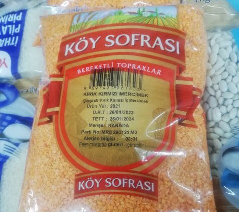 “Köy Sofrası” markası ve “Bereketli Topraklar” sloganıyla satılan kırmızı mercimek Kanada’dan ithal ediliyor.
#NeYediğiniziBilin