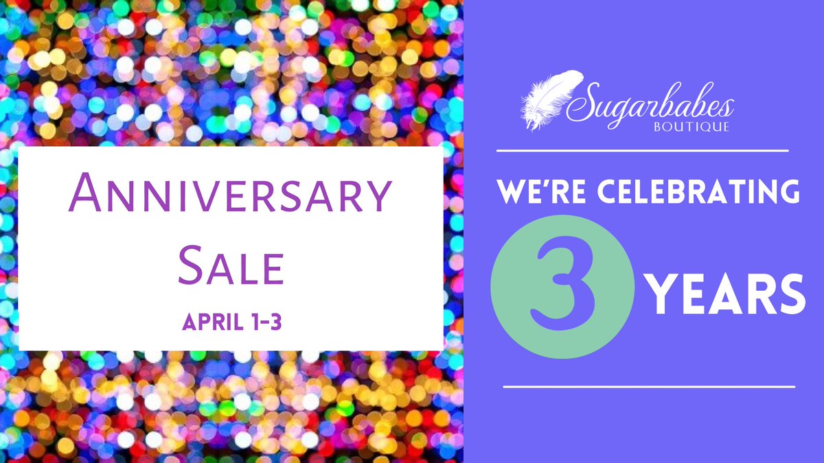 Anniversary sale starts next week! 🤗 Retweet for an entry in the giveaways! 

Get the details here👇🏻
fb.me/e/391en7FMe

#shopSBB #AnniversarySale #boutiques #boutiquesale #shopping #localboutique #pittsboro #inhendricks