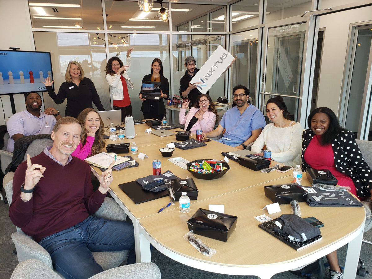 Day 1 with @nxtstage Customer Traction Cohort at <a href="/nxtusio/">NXTUS</a>. Leaders &amp; founders building themselves and their companies up. Great energy! #wichitawins <a href="/getBellwethr/">Bellwethr</a> 2UAuto CognitionMed EZLater Fair Market Health SoyaFuel The Thread <a href="/UnifiedEA/">Unified</a> Virtual Goals Asst Agency <a href="/ZeepBath/">ZeepBath</a>