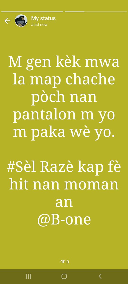 Delbone1's tweet image. #Sèl razè kap rete