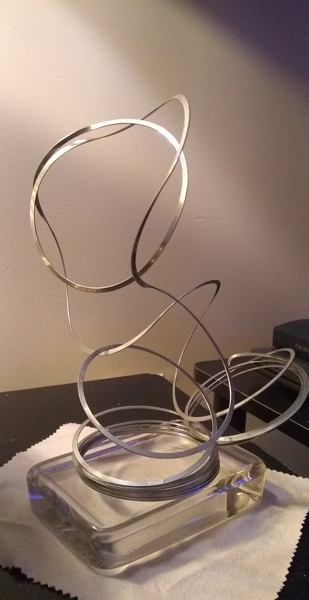 Sev7n, my 3 yr old grandson's first wire sculpture! (Also his first slinky, 😂). 

His creativeness is greativeness! #Godandfamily