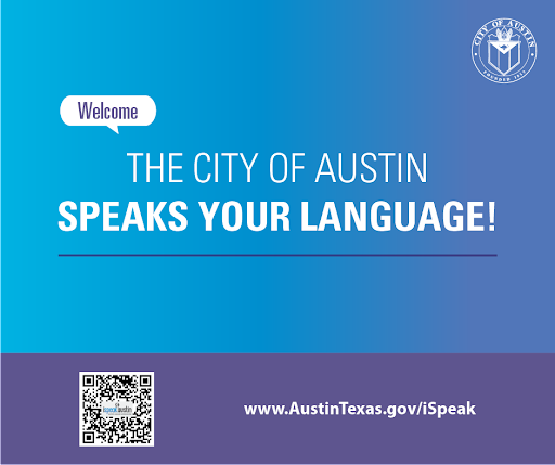 ALTERforATX's tweet image. Did you know that the City of Austin offers #LanguageAssistance? Free services are available to help you access City of Austin services at public libraries, community centers, utility offices, and more!
 
👉 Learn more: bit.ly/3xBQ4Cr
📌 AustinTexas.gov/iSpeak
