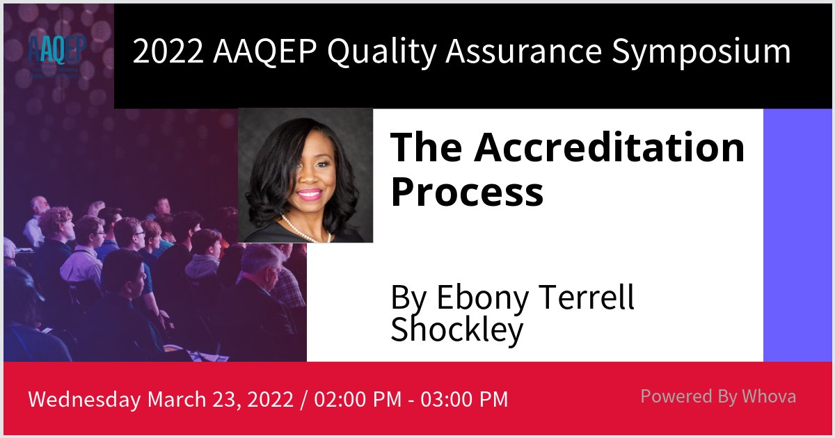 I am speaking at the 2022 AAQEP Quality Assurance Symposium along with my <a href="/UMDCollegeofEd/">UMD College of Education</a> colleagues. Please check out our talk if you're attending the event! #AAQEP22 - via #Whova event app <a href="/AAQEP1/">AAQEP</a>