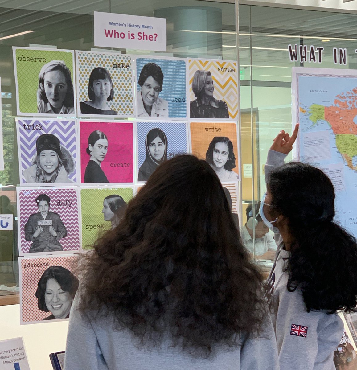 SFHS_Library's tweet image. Want to test your knowledge of inspiring women? Enter the “Who is She?” contest in the library! Last day to enter for gift card prizes is 3/25!